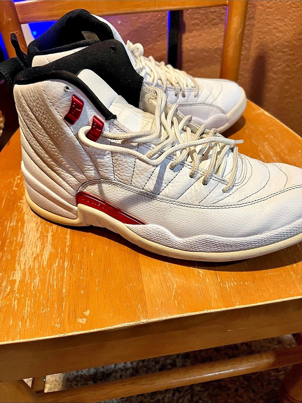 Jordan Air Jordan 12 Retro Twist High-Top Sneakers White & Red
